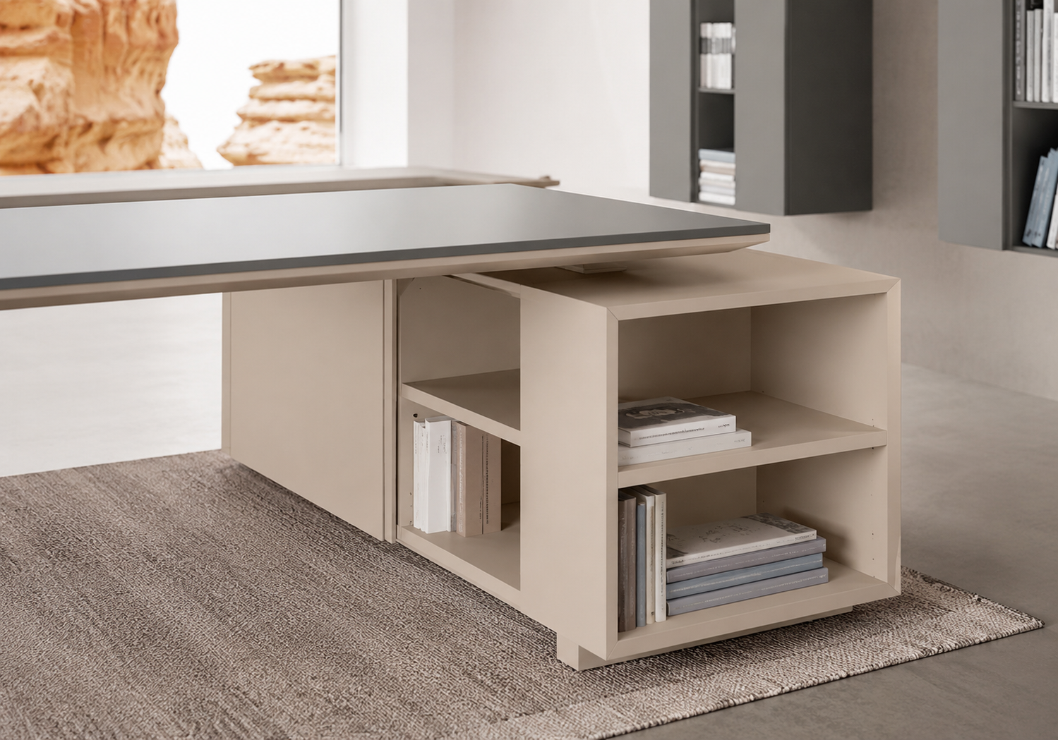 Piani melaminico laccato e vetro Linea 472